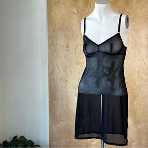 La Perla Studio Sheer Black Nightgown size 1